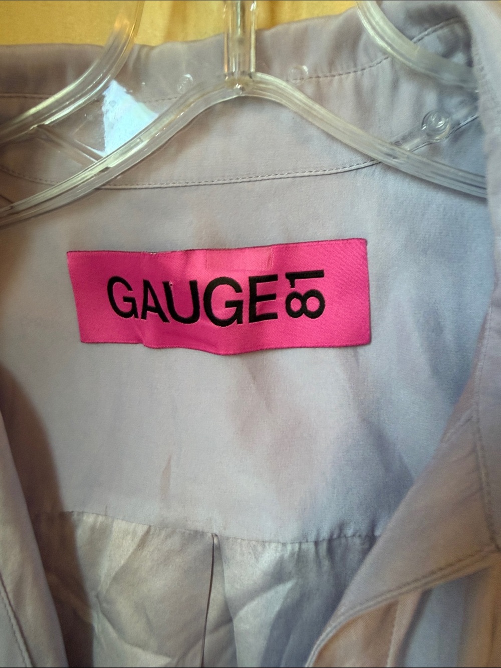 Gauge81 Lavender Wrap Shirt Mini Dress - Picture 3 of 6